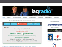 Tablet Screenshot of iaqradio.com